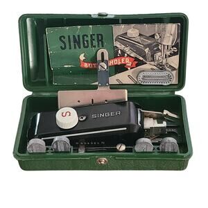 Vtg Singer Buttonholer Original Case Instruction Manual 5 Templates USA 160506